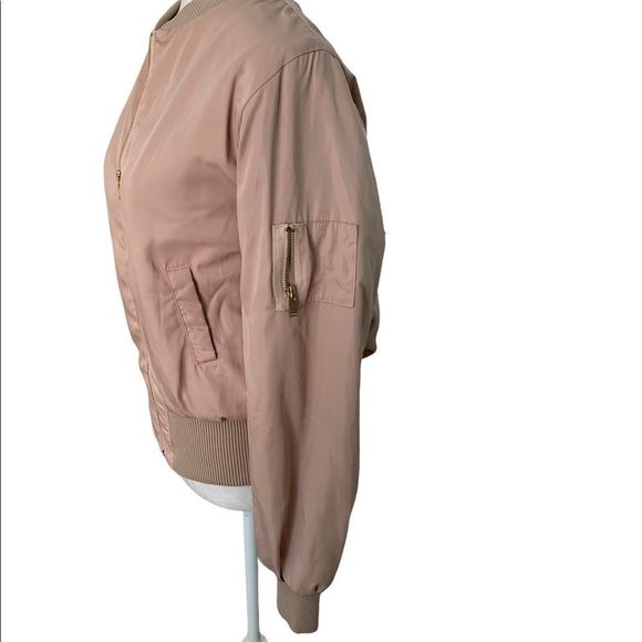 Women's Pink Bomber Jacket - Picture 5 of 8